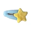 Yellow star hairpins, cute bow headwear for girls, sweet style hair accessories Item Picture